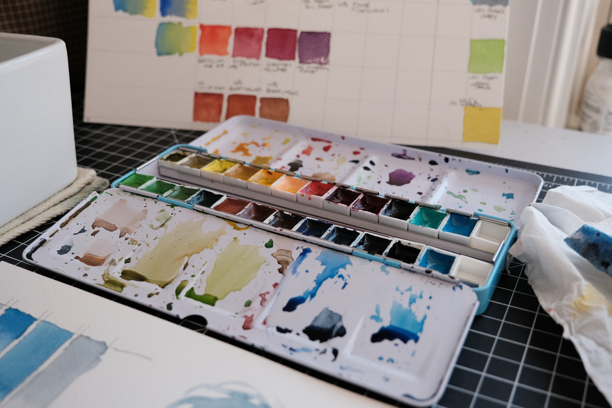 holbein watercolour palette